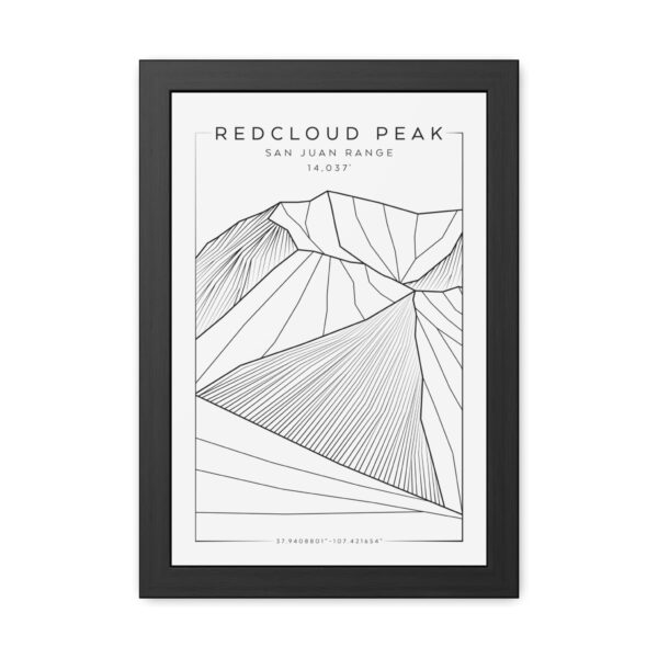 Colorado 14ers: REDCLOUD PEAK: Framed Poster