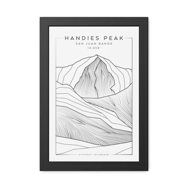 Colorado 14ers: HADNIES PEAK: Framed Poster