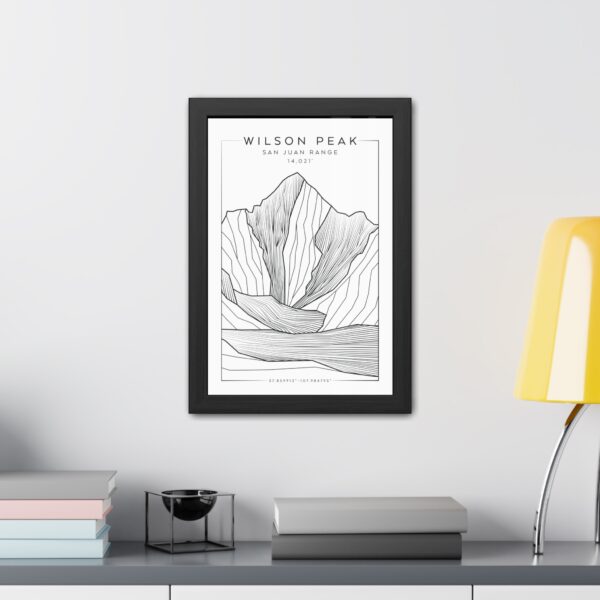 Colorado 14ers: WILSON PEAK: Framed Poster - Image 3