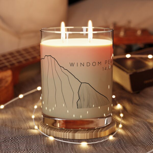 Colorado 14ers: WINDOM PEAK: Scented Candle - Full Glass, 11oz - Image 4