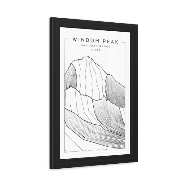 Colorado 14ers: WINDOM PEAK: Framed Poster - Image 2