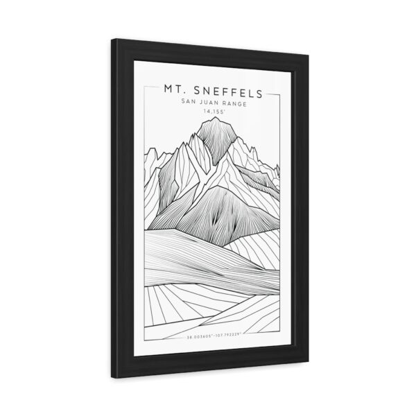 Colorado 14ers: MT. SNEFFELS: Framed Poster - Image 2