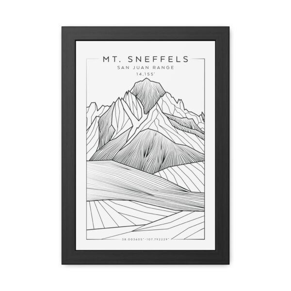 Colorado 14ers: MT. SNEFFELS: Framed Poster