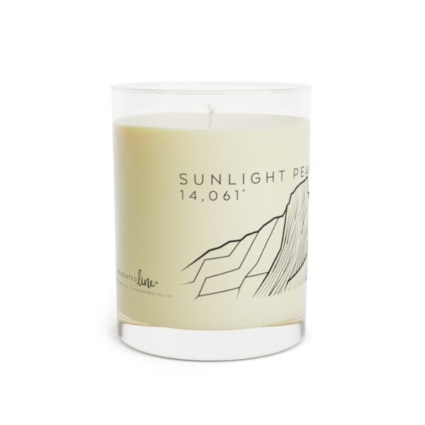 Colorado 14ers: SUNLIGHT PEAK: Scented Candle - Full Glass, 11oz - Image 7