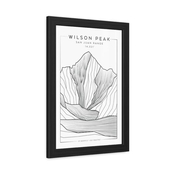 Colorado 14ers: WILSON PEAK: Framed Poster - Image 2
