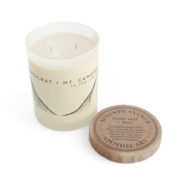 Colorado 14ers: MT. DEMOCRAT + MT. CAMERON: Scented Candle - Full Glass, 11oz - Image 9