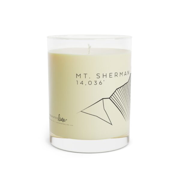 Colorado 14ers: MT. SHERMAN: Scented Candle - Full Glass, 11oz - Image 2